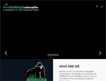 Tablet Screenshot of gorillacircuits.com